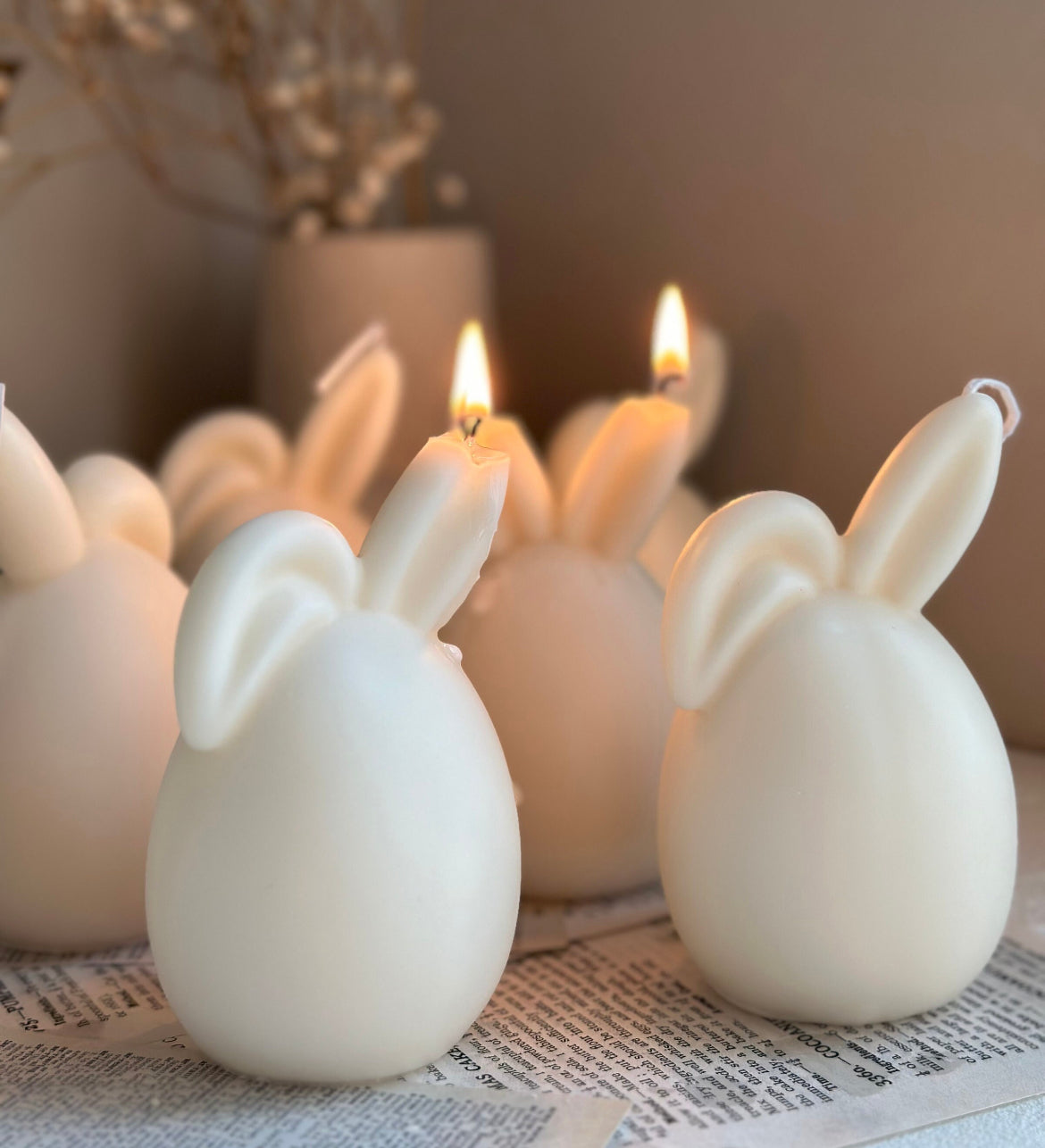 Easter Egg Bunny Candle