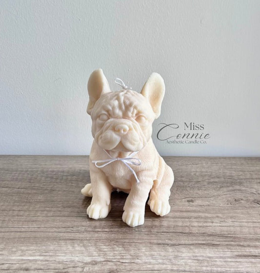 French Bulldog Puppy Dog Candle