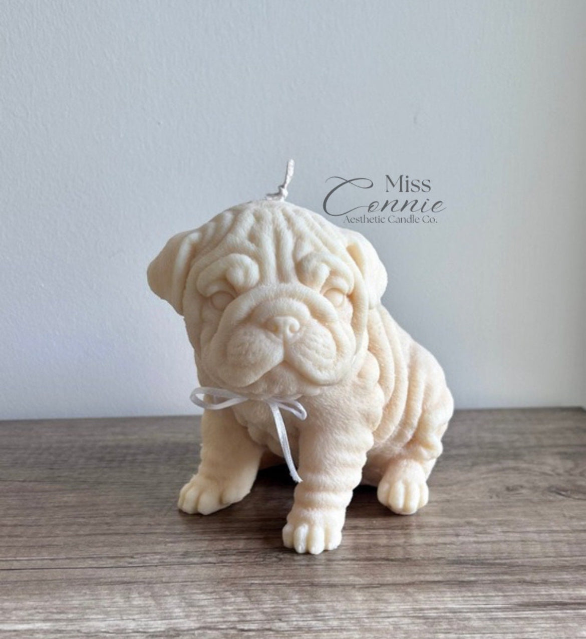 British Bulldog Puppy Dog Candle