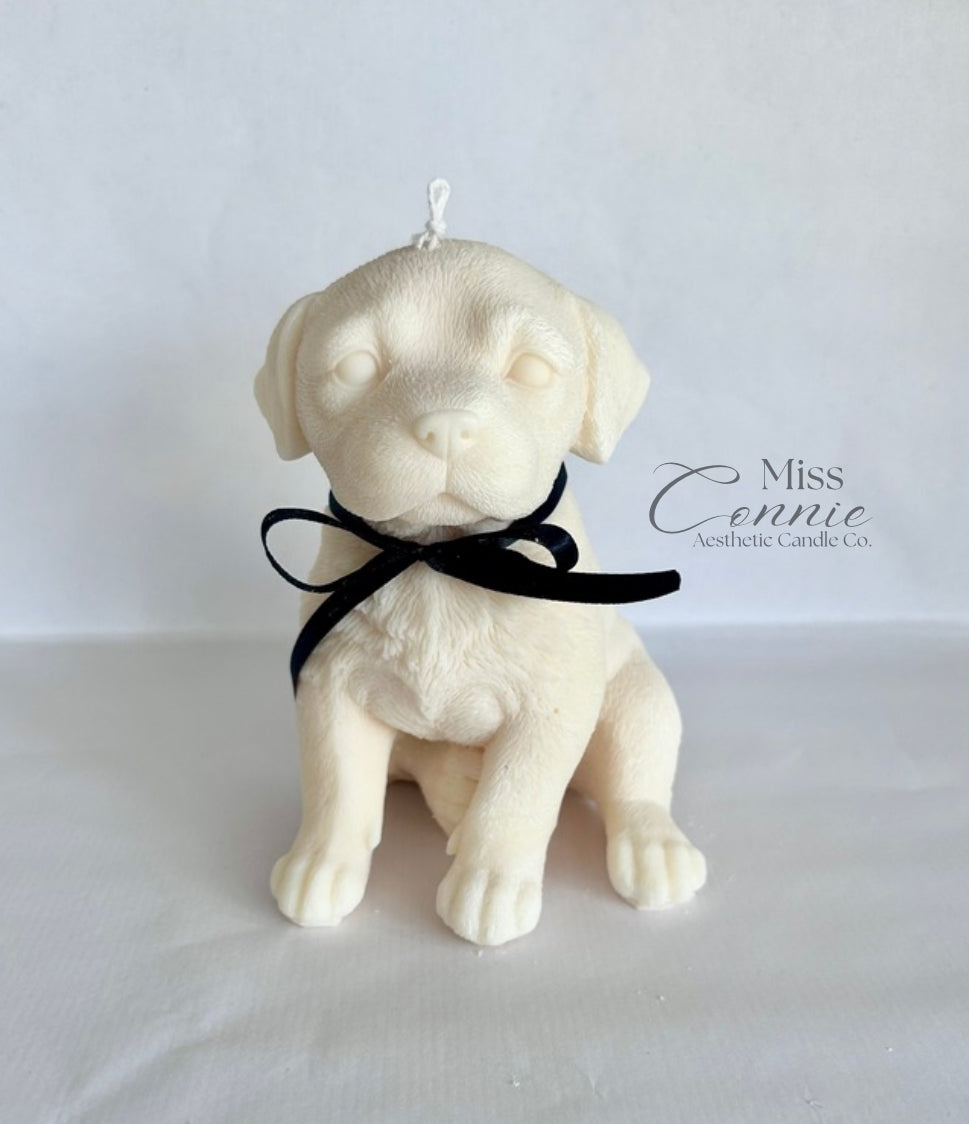 Labrador Puppy Dog Candle - Large