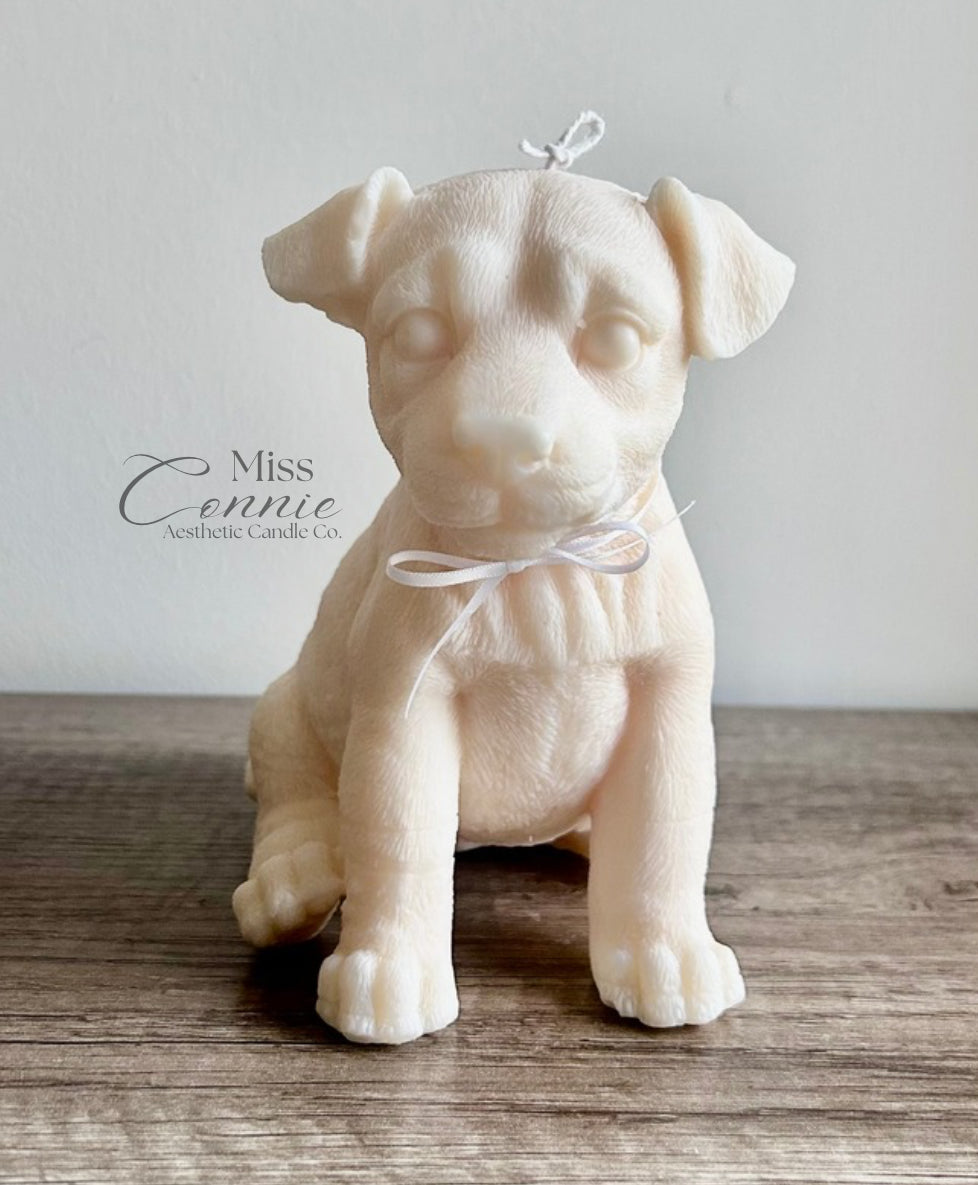 Jack Russell Terrier Puppy Dog Candle