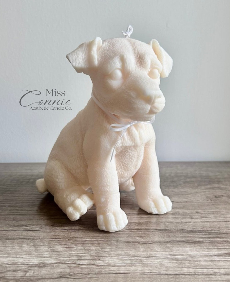 Jack Russell Terrier Puppy Dog Candle