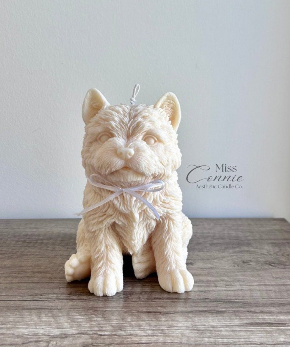 West Highland Terrier Puppy Dog Candle