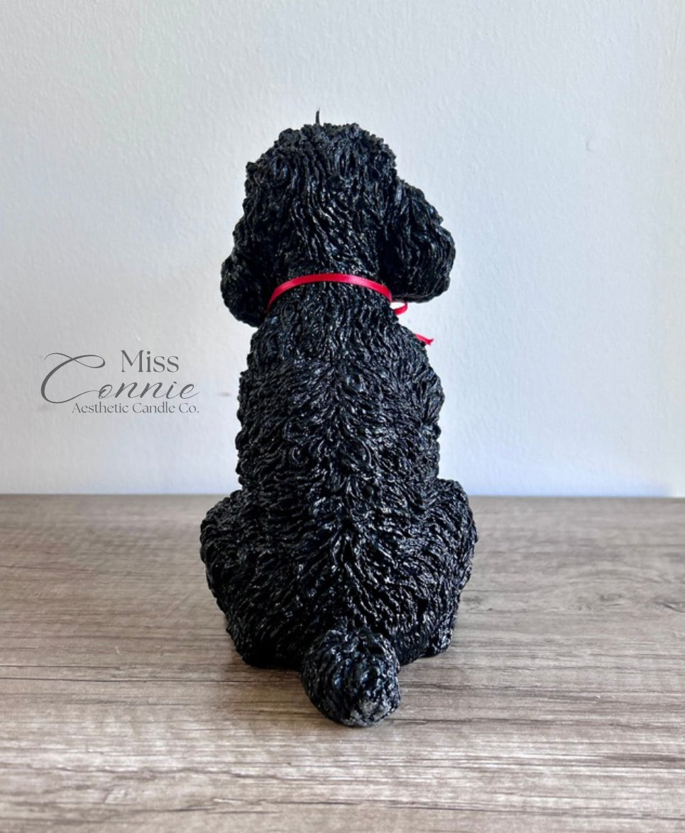 Poodle Puppy Dog Candle