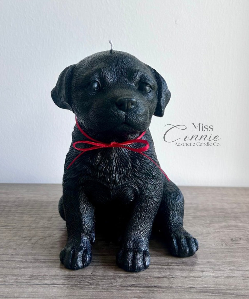 Labrador Puppy Dog Candle - Large