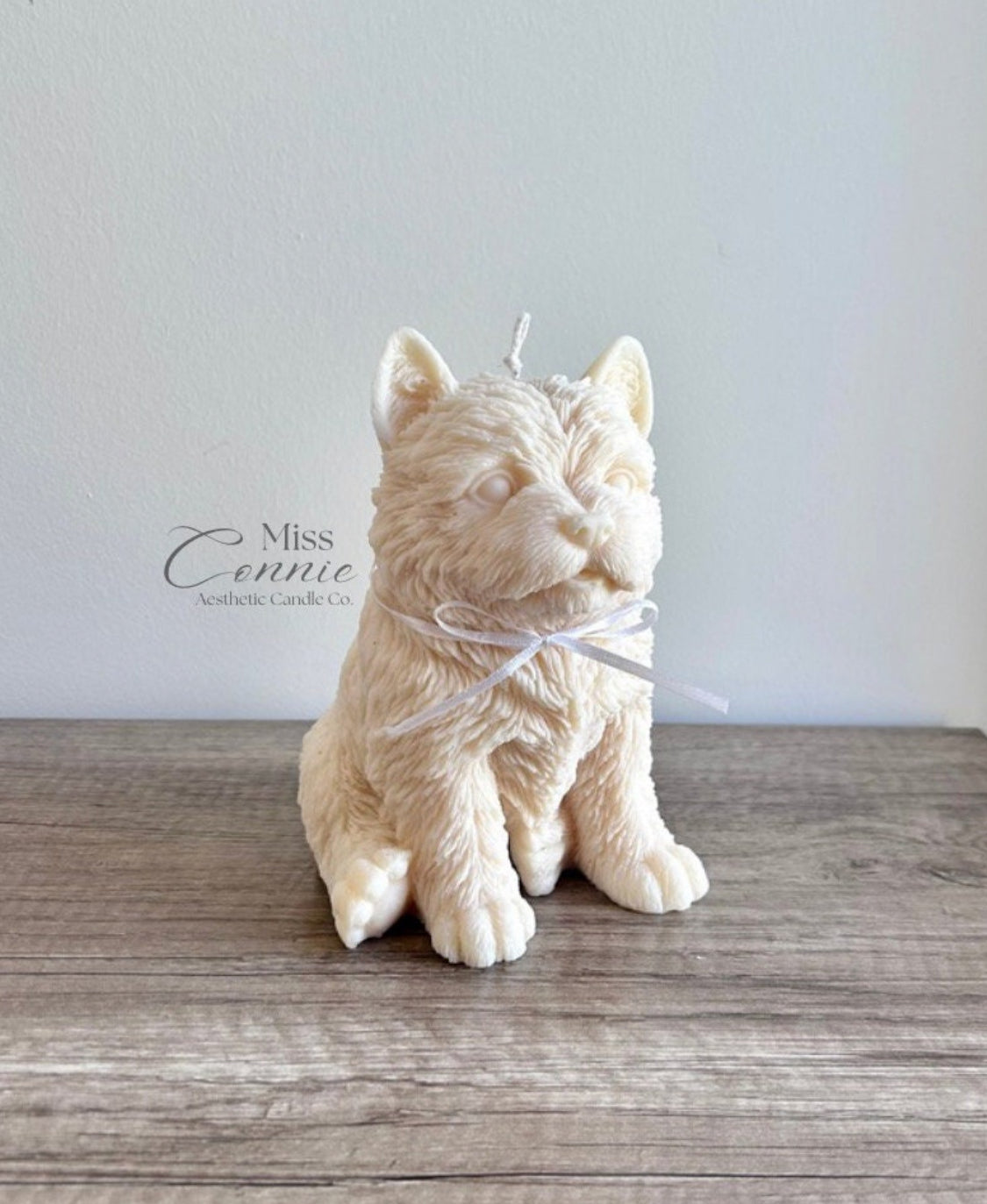 West Highland Terrier Puppy Dog Candle