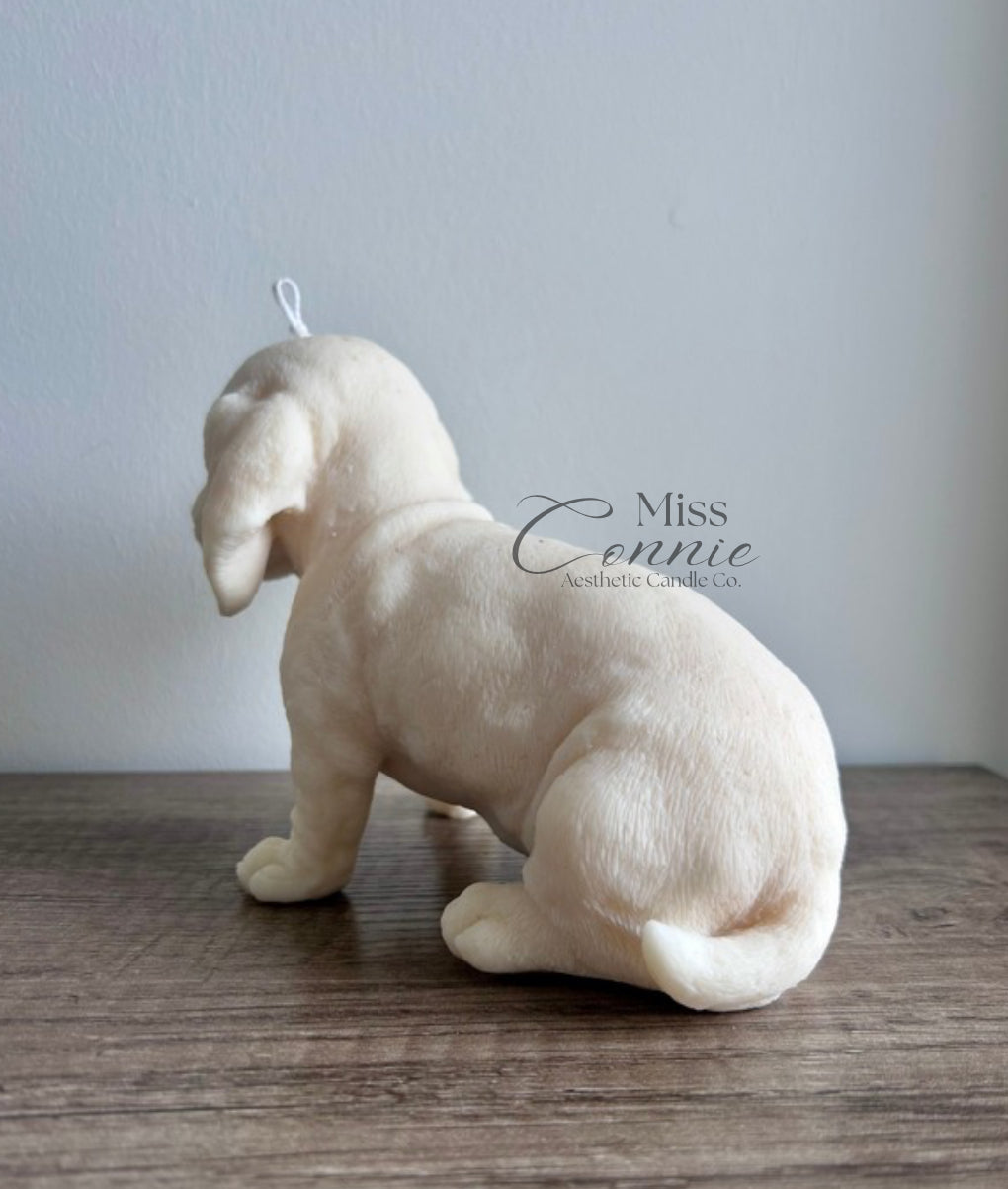 Dachshund Puppy Dog Candle