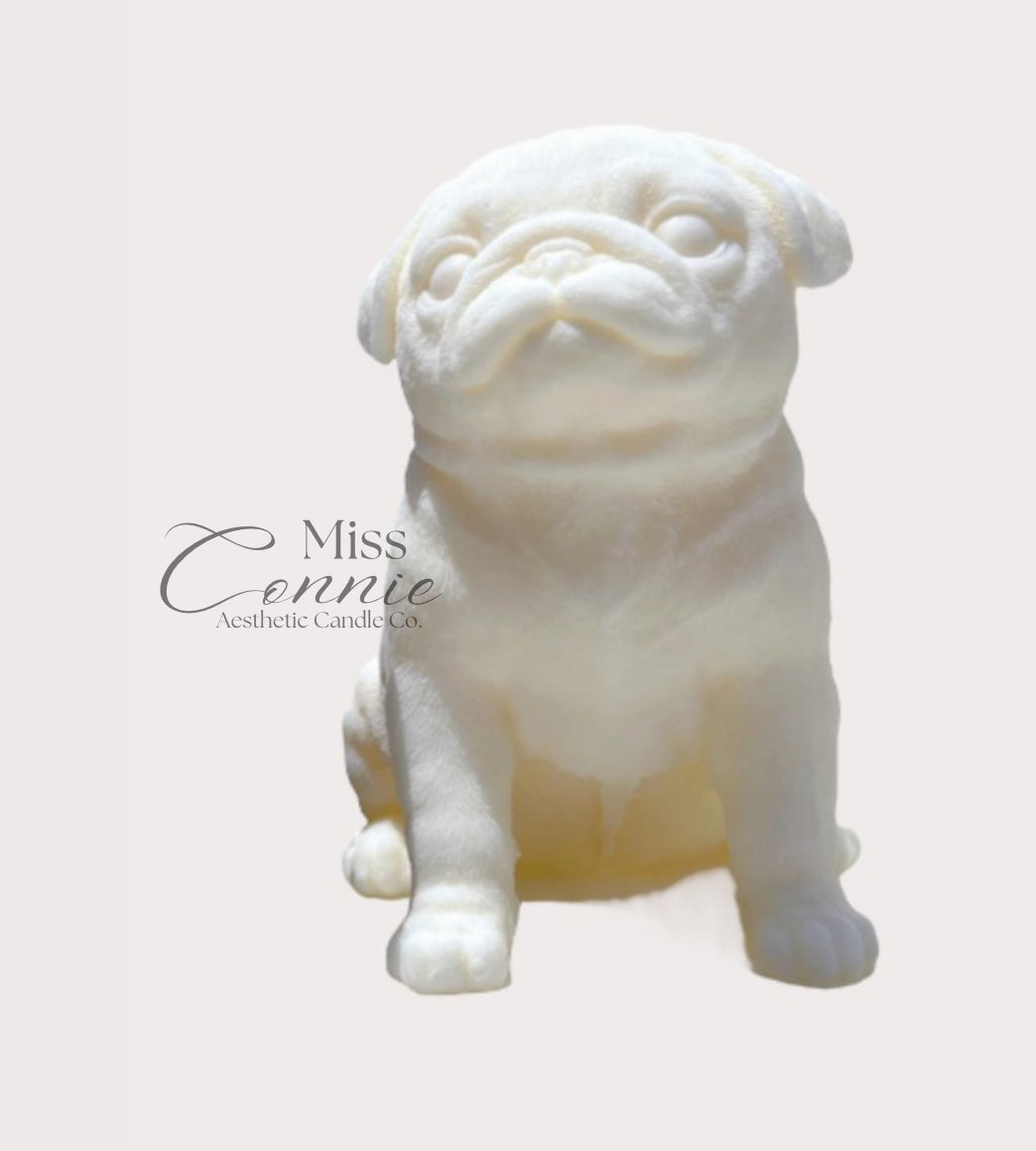 Pug Puppy Dog Candle