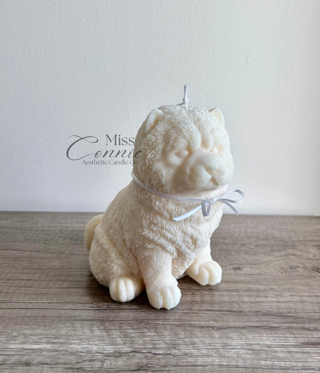 Chow Chow Puppy Dog Candle