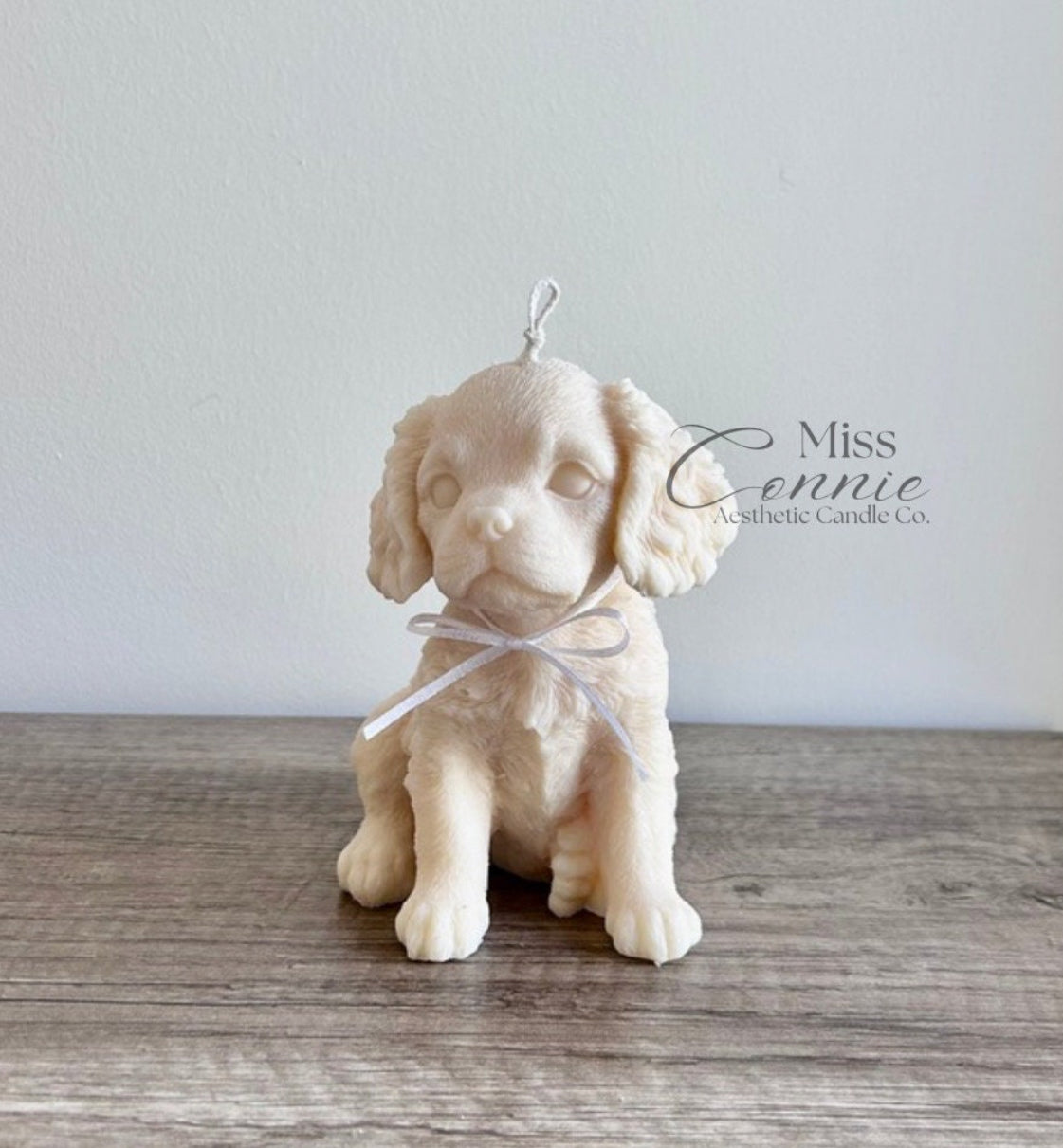 Cavalier King Charles Spaniel Puppy Dog Candle