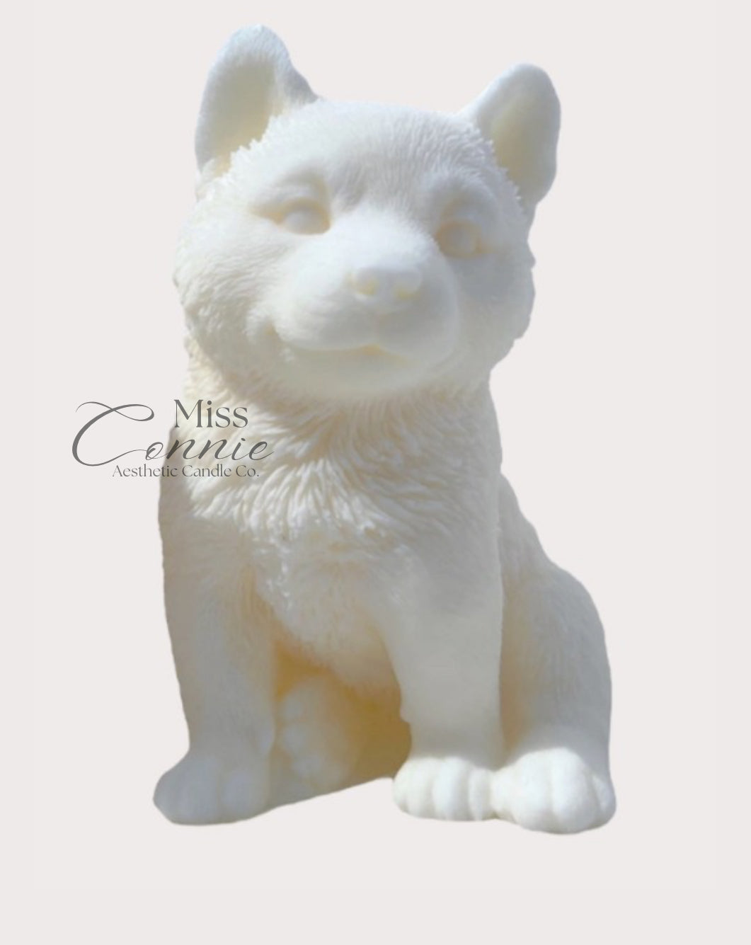 Husky Puppy Dog Candle