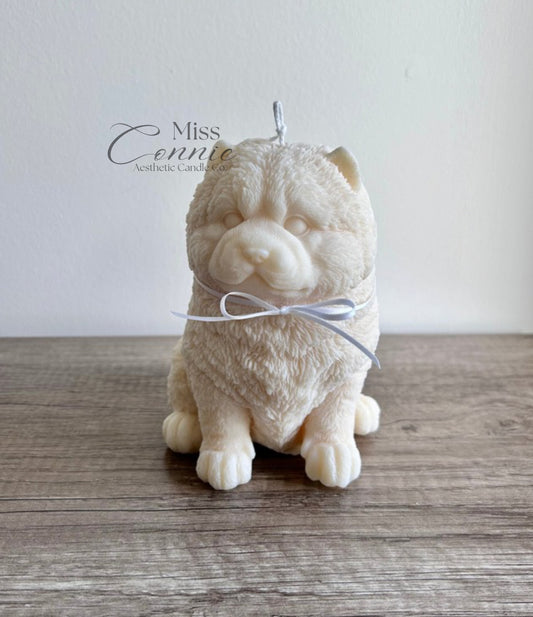 Chow Chow Puppy Dog Candle