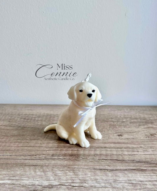 Labrador Puppy Dog Candle - Small