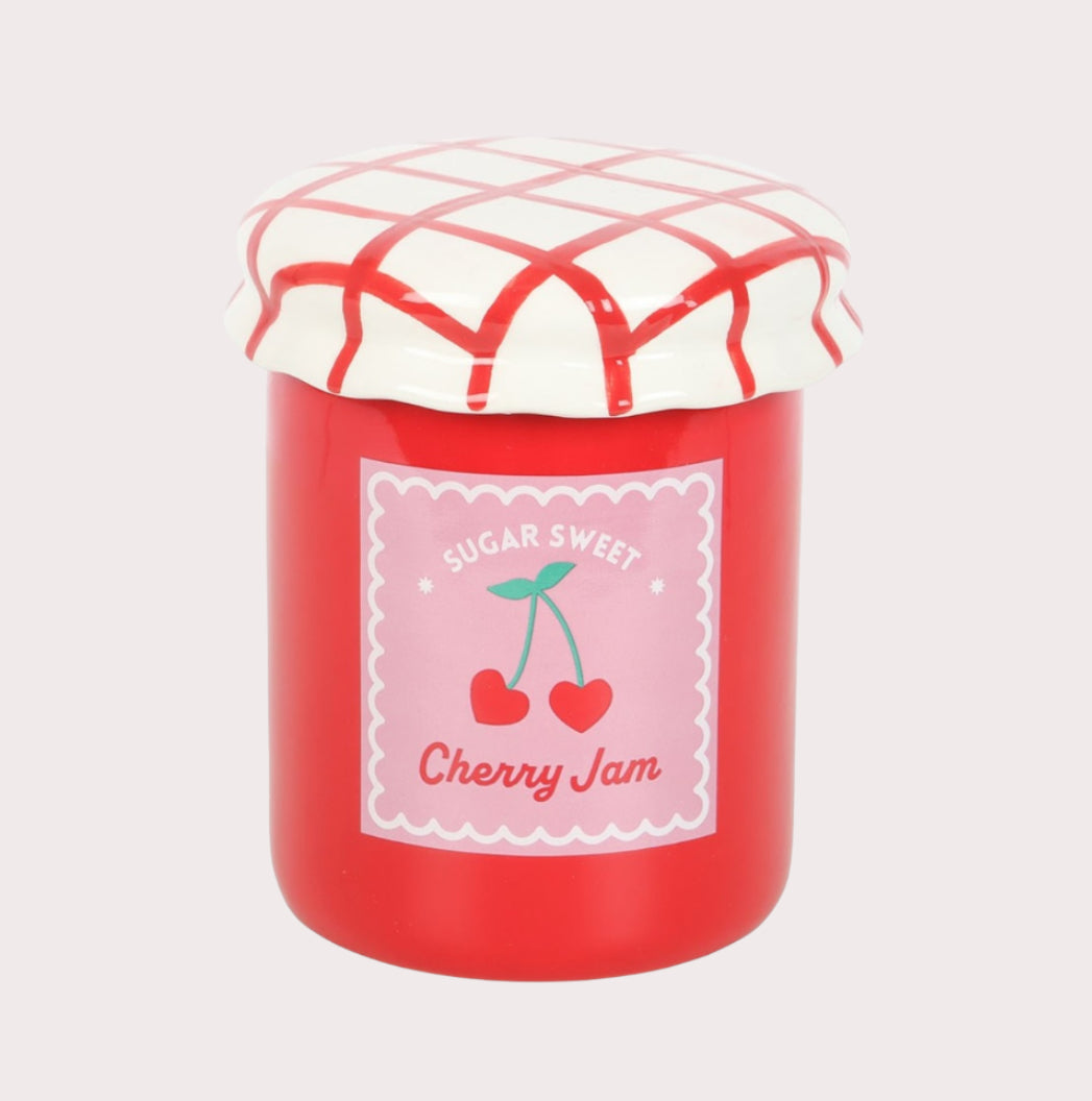 Cherry Jam Jar Wax Burner