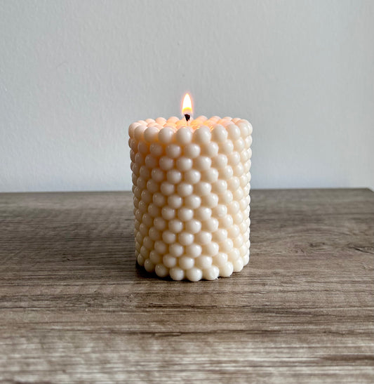 Bubble Pillar Candle