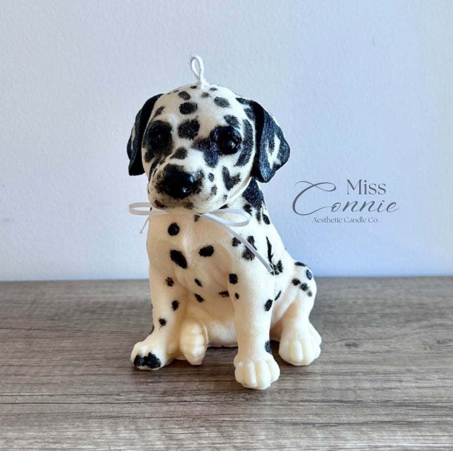 Dalmatian Puppy Dog Candle