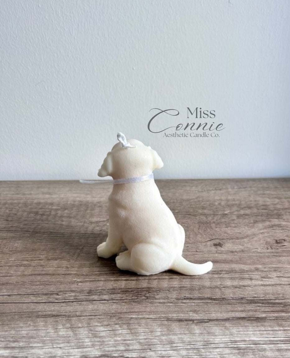 Labrador Puppy Dog Candle - Small